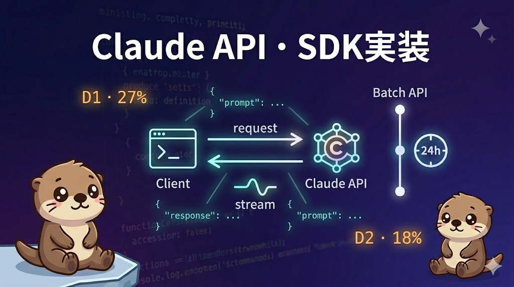 D2直前対策チートシート——Claude API・SDK実装（試験比率18%）【CCA Foundations対策】