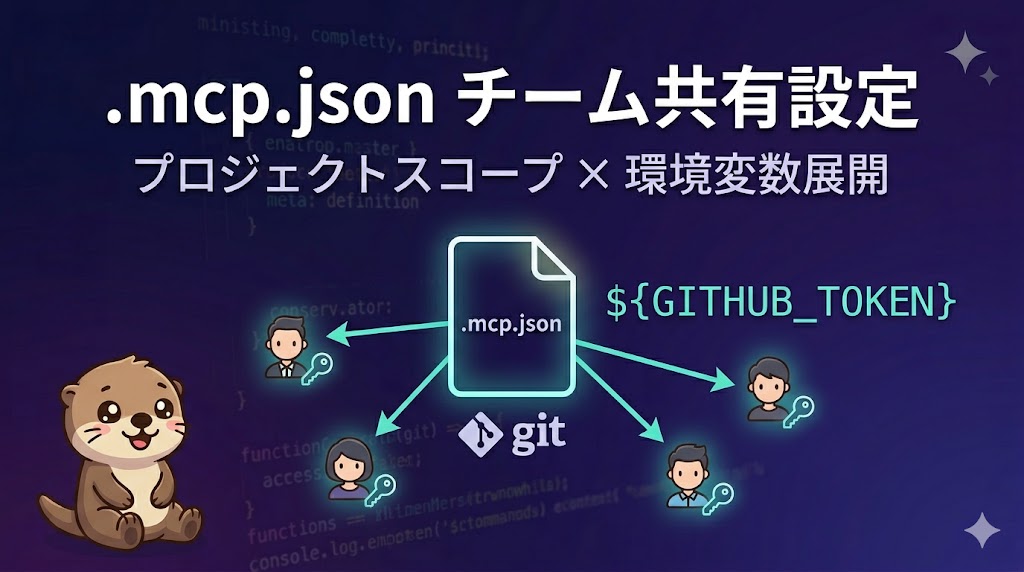 .mcp.jsonでMCPをチーム共有する——プロジェクトスコープと環境変数展開【CCA Foundations対策】